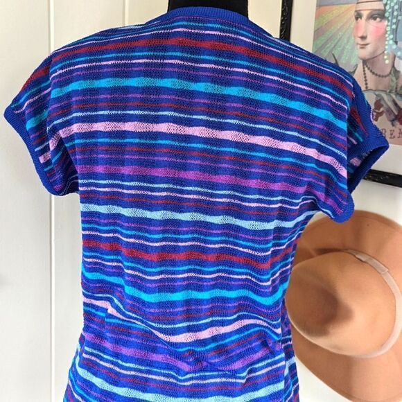 VTG Neiman Marcus Castleberry Knit Sweater 8 Preppy Countryside Retro Glam - Picture 8 of 10